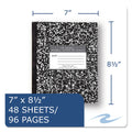 Roaring Spring Marble Cover Composition Book, Wide/Legal Rule, Black Marble Cover, 8.5 x 7, 48 Sheets