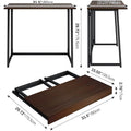 31.5" Small Desk No-Assembly Folding Computer Desk by DailySale