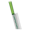 Eco-Products Wrapped Straw, 7.75", Green, Plastic, 9,600/Carton