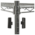 Alera NSF Certified 4-Shelf Wire Shelving Kit with Casters, 48w x 18d x 72h, Silver