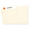 Avery Handwrite Only Self-Adhesive Removable Round Color-Coding Labels, 0.5" dia, Neon Red, 60/Sheet, 14 Sheets/Pack, (5051)