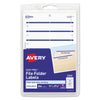 Avery Printable 4" x 6" - Permanent File Folder Labels, 0.69 x 3.44, White, 7/Sheet, 36 Sheets/Pack, (5200)