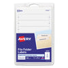 Avery Printable 4" x 6" - Permanent File Folder Labels, 0.69 x 3.44, White, 7/Sheet, 36 Sheets/Pack, (5202)