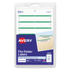 Avery Printable 4" x 6" - Permanent File Folder Labels, 0.69 x 3.44, White, 7/Sheet, 36 Sheets/Pack, (5203)