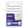 Avery Printable 4" x 6" - Permanent File Folder Labels, 0.69 x 3.44, White, 7/Sheet, 36 Sheets/Pack, (5204)