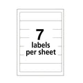 Avery Printable 4" x 6" - Permanent File Folder Labels, 0.69 x 3.44, White, 7/Sheet, 36 Sheets/Pack, (5200)