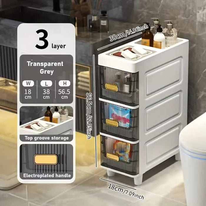 Slimline Multi-Drawer Storage Cabinet – 3, 4, or 6 Layer by DailySale