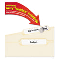 Avery Permanent TrueBlock File Folder Labels with Sure Feed Technology, 0.66 x 3.44, White, 30/Sheet, 60 Sheets/Box