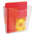 deflecto Euro-Style DocuPocket Portrait Wall File, A4/Letter/Magazine/Portfolio Size, 10.25" x 4" x 10", Clear