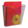 deflecto Euro-Style DocuPocket Portrait Wall File, A4/Letter/Magazines/Portfolio Size, 10.25" x 4" x 10", Smoke