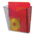 deflecto Euro-Style DocuPocket Portrait Wall File, A4/Letter/Magazines/Portfolio Size, 10.25" x 4" x 10", Smoke