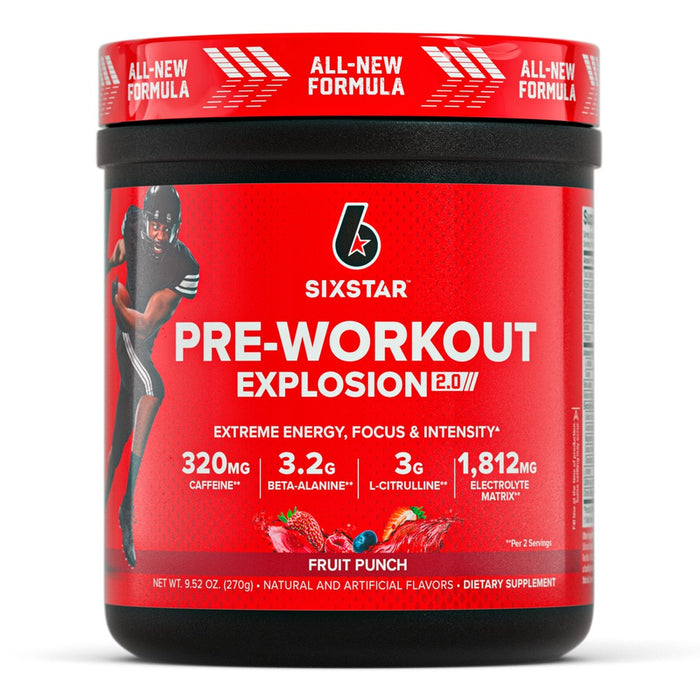 Six Star Pre-Workout, Explosion 2.0, Fruit Punch, 9.52 Ounce by Pasteur Pharmacy