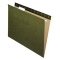 Office Impressions Hanging File Folders, Letter Size, 1/5-Cut Tabs, Standard Green, 25/Box