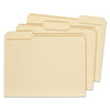 Office Impressions Top Tab Manila File Folders, 1/3-Cut Tabs: Assorted, Letter Size, 1" Expansion, Manila, 100/Box