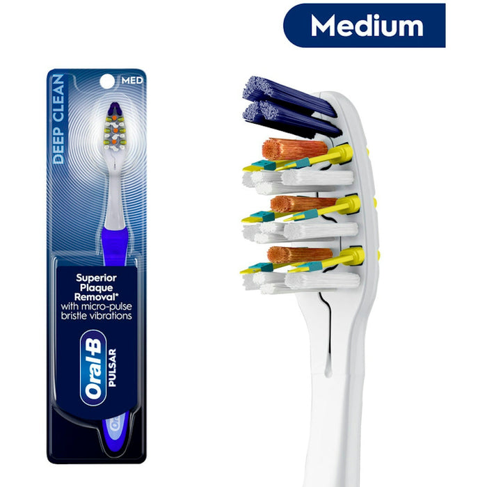 Oral-B Vibrating Pulsar Expert Clean Medium Toothbrush Battery by Pasteur Pharmacy