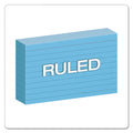 Oxford Ruled Index Cards, 3 x 5, Blue, 100/Pack