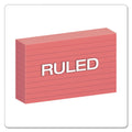 Oxford Ruled Index Cards, 3 x 5, Cherry, 100/Pack