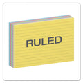 Oxford Ruled Index Cards, 4 x 6, Blue/Violet/Canary/Green/Cherry, 100/Pack