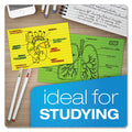 Oxford Ruled Index Cards, 3 x 5, Glow Green/Yellow, Orange/Pink, 100/Pack