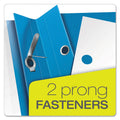 Oxford Clear Front Standard Grade Report Cover, Three-Prong Fastener, 0.5" Capacity, 8.5 x 11, Clear/Light Blue, 25/Box