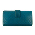 Gucci Microguccissima Continental Long Wallet Blue #3155 by Bolt Boutique