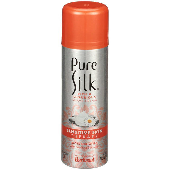 Pure Silk Spa Therapy Shaving Cream for Women, Sensitive Skin with Aloe, 7.25 oz by Pasteur Pharmacy