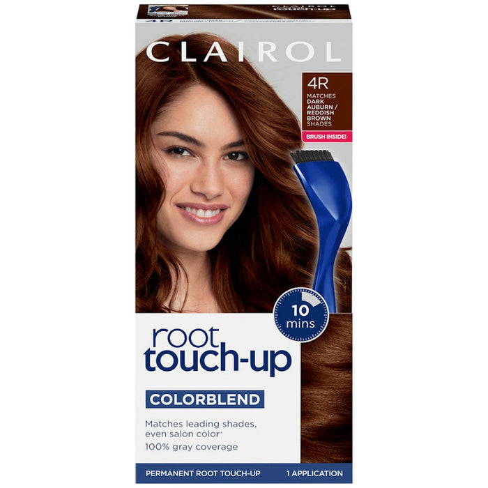 Root Touch-Up Clairol Nice 'n Easy Permanent Hair Color, 4R Dark Auburn/Reddish Brown by Pasteur Pharmacy