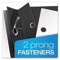 Oxford Clear Front Standard Grade Report Cover, Three-Prong Fastener, 0.5" Capacity, 8.5 x 11, Clear/Black, 25/Box