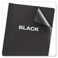 Oxford Clear Front Standard Grade Report Cover, Three-Prong Fastener, 0.5" Capacity, 8.5 x 11, Clear/Black, 25/Box