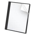 Oxford Clear Front Standard Grade Report Cover, Three-Prong Fastener, 0.5" Capacity, 8.5 x 11, Clear/Black, 25/Box