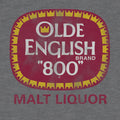 Olde English 800 Malt Liquor Hooded Sweatshirt - Oxford Gray by Tee Luv
