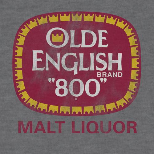 Olde English 800 Malt Liquor Hooded Sweatshirt - Oxford Gray by Tee Luv
