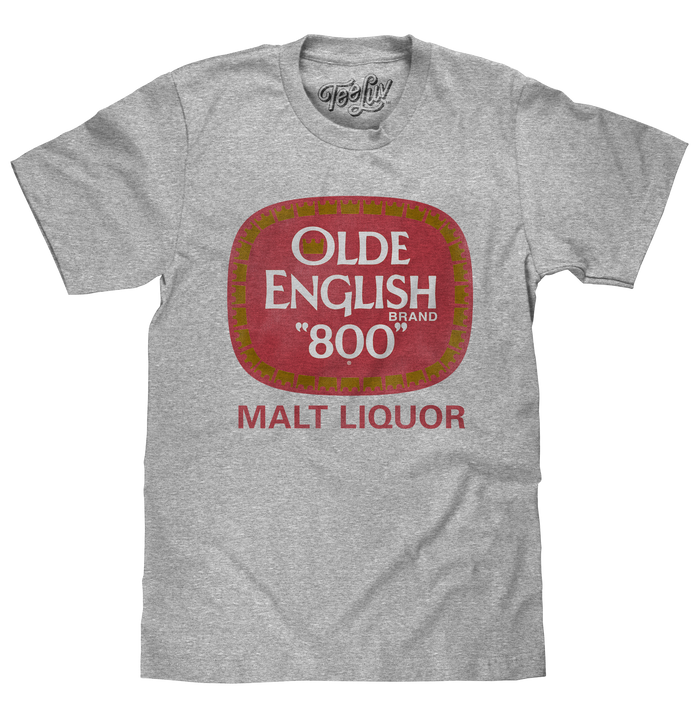 Olde English "800" Logo T-Shirt - Gray by Tee Luv