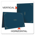 Oxford Certificate Holder, 11.25 x 8.75, Dark Blue, 5/Pack