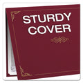 Oxford Certificate Holder, 11.25 x 8.75, Burgundy, 5/Pack