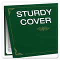 Oxford Certificate Holder, 11.25 x 8.75, Green, 5/Pack