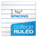 Ampad Double Sheet Pads, Medium/College Rule, 100 White 8.5 x 11.75 Sheets