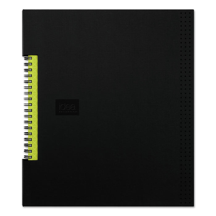 Oxford Idea Collective Professional Wirebound Hardcover Notebook, 1 Subject, Medium/College Rule, Black Cover, 11 x 8.5, 80 Sheets