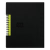 Oxford Idea Collective Professional Wirebound Hardcover Notebook, 1 Subject, Medium/College Rule, Black Cover, 8 x 5.5, 80 Sheets