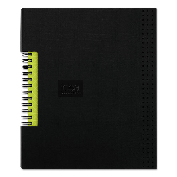 Oxford Idea Collective Professional Wirebound Hardcover Notebook, 1 Subject, Medium/College Rule, Black Cover, 8 x 5.5, 80 Sheets