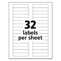 Avery Durable Permanent ID Labels with TrueBlock Technology, Laser Printers, 0.63 x 3, White, 32/Sheet, 50 Sheets/Pack