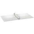 Cardinal Treated Binder ClearVue Locking Round Ring Binder, 3 Rings, 1.5" Capacity, 11 x 8.5, White