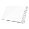 Cardinal Write 'n Erase Tabloid Index Dividers, 5-Tab, 11 x 17, White, 1 Set