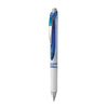Pentel EnerGel RTX Gel Pen, Retractable, Medium 0.7 mm, Blue Ink, White/Blue Barrel
