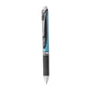 Pentel EnerGel RTX Gel Pen, Retractable, Fine 0.5 mm Needle Tip, Black Ink, Silver/Black Barrel