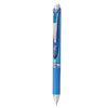 Pentel EnerGel RTX Gel Pen, Retractable, Fine 0.5 mm Needle Tip, Blue Ink, Silver/Blue Barrel