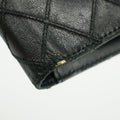 Chanel Black Diamond Quilted Lambskin Long Wallet #3160 by Bolt Boutique