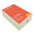 Universal Self-Stick Note Pads, Note Ruled, 4" x 6", Assorted Pastel Colors, 100 Sheets/Pad, 5 Pads/Pack
