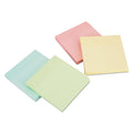 Universal Self-Stick Note Pads, 3" x 3", Assorted Pastel Colors, 100 Sheets/Pad, 12 Pads/Pack
