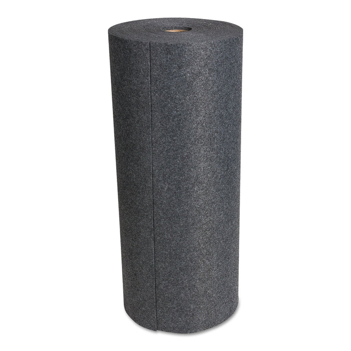 HOSPECO SureGrip Absorbent Adhesive Floor Mat, Indoor/Outdoor, 34" x 100 ft, Gray